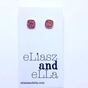 New eLiasz and eLLa Rose Gold Hustle City Studs